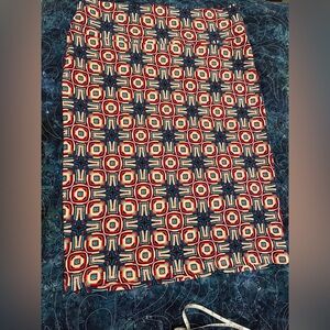 LuLaRoe Multicolor Geometric Pencil Skirt